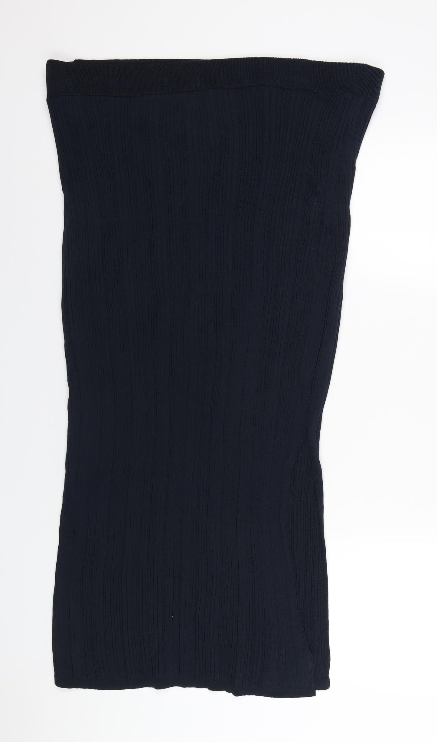 Marks and Spencer Womens Blue Viscose Straight & Pencil Skirt Size XL