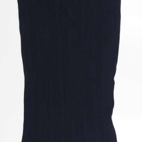 Marks and Spencer Womens Blue Viscose Straight & Pencil Skirt Size XL