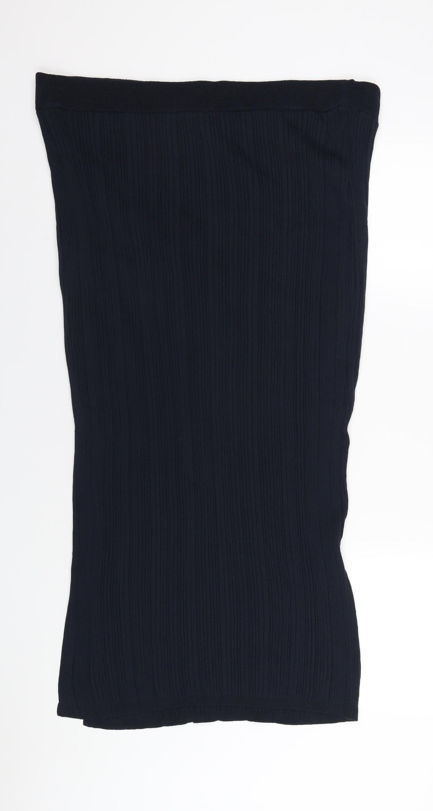 Marks and Spencer Womens Blue Viscose Straight & Pencil Skirt Size XL