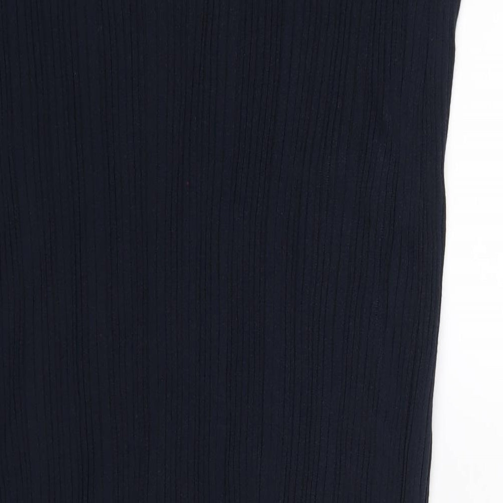 Marks and Spencer Womens Blue Viscose Straight & Pencil Skirt Size XL