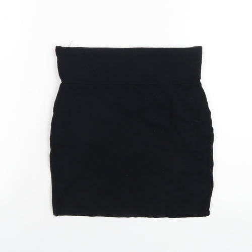 Warehouse Womens Black Cotton Straight & Pencil Skirt Size 10