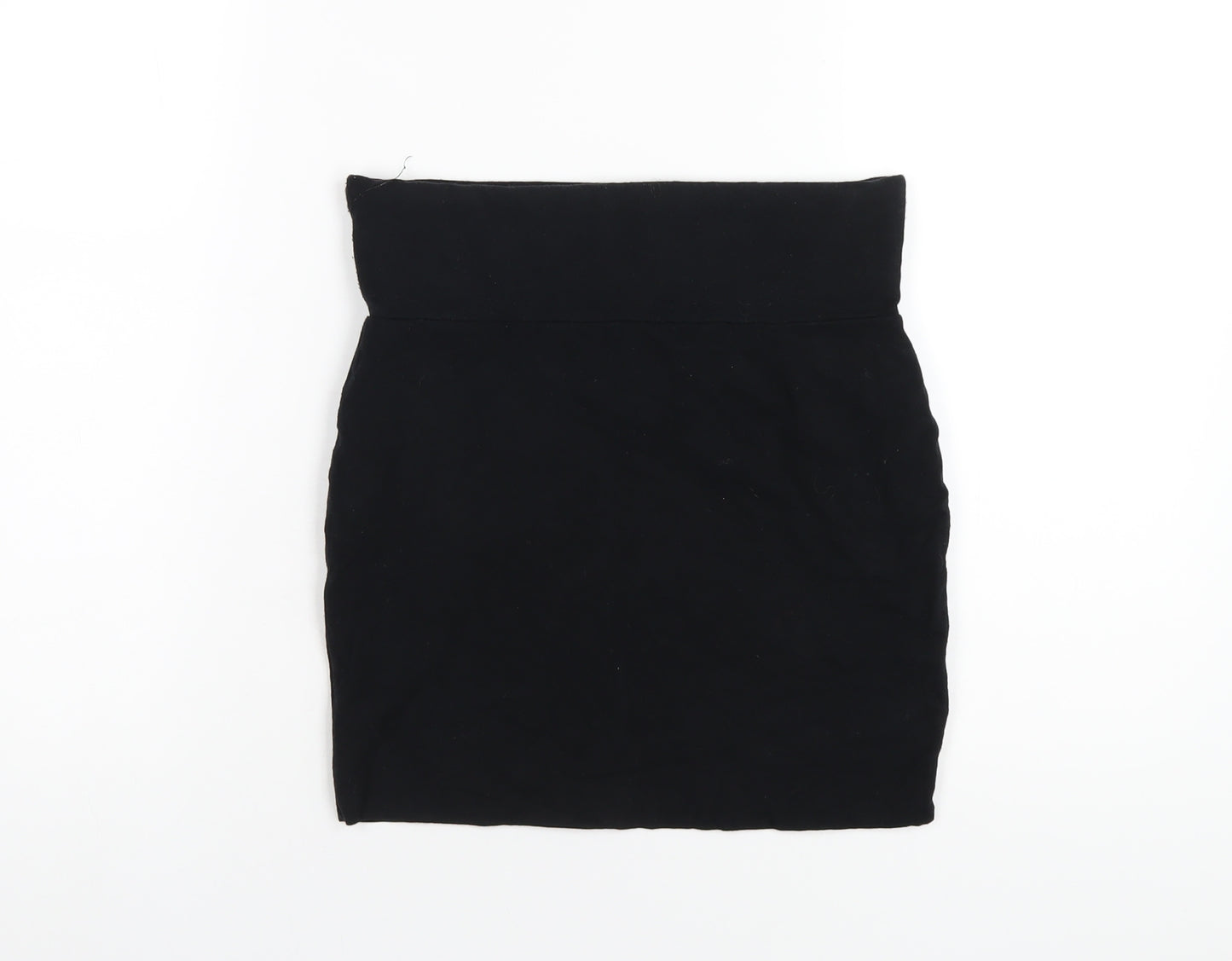 Warehouse Womens Black Cotton Straight & Pencil Skirt Size 10