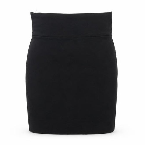 Warehouse Womens Black Cotton Straight & Pencil Skirt Size 10