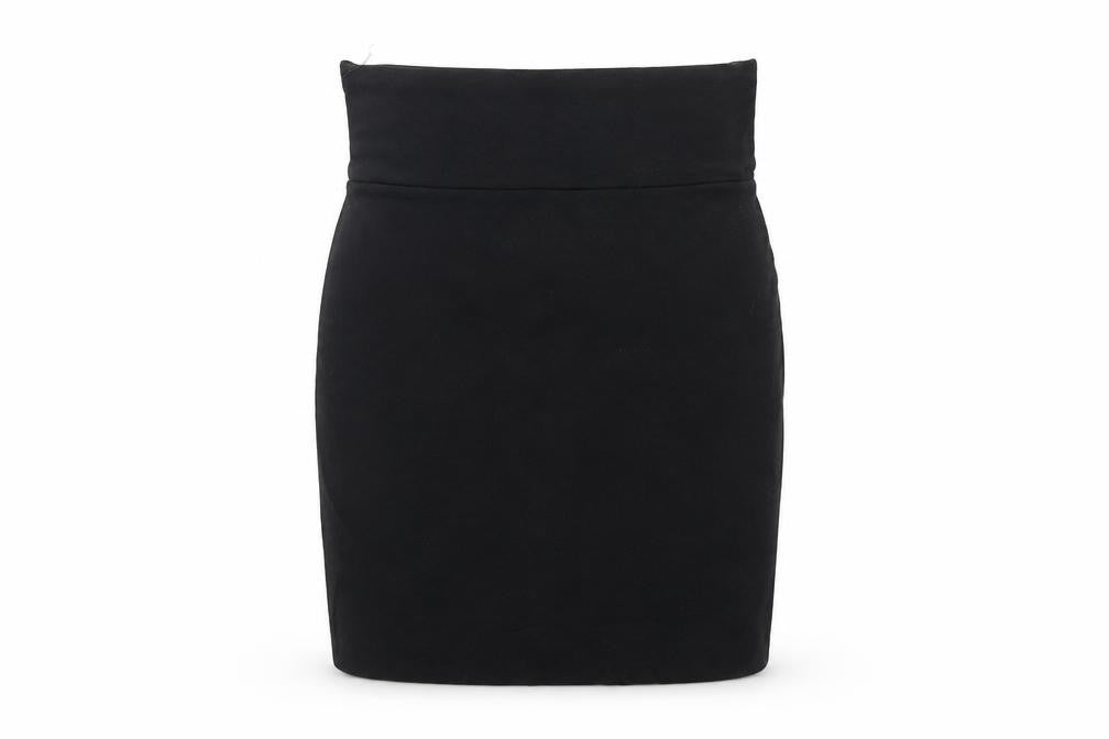 Warehouse Womens Black Cotton Straight & Pencil Skirt Size 10