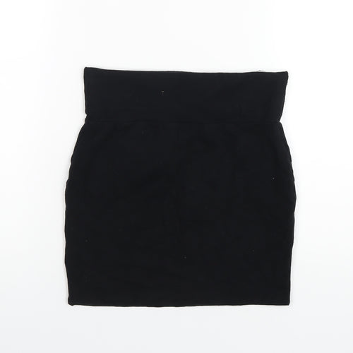 Warehouse Womens Black Cotton Straight & Pencil Skirt Size 10