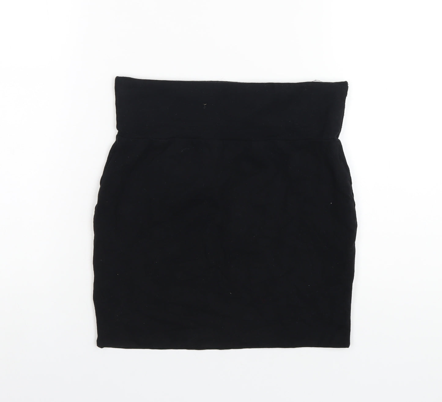 Warehouse Womens Black Cotton Straight & Pencil Skirt Size 10