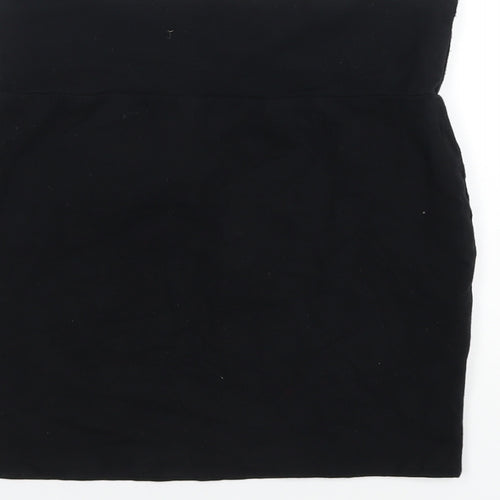 Warehouse Womens Black Cotton Straight & Pencil Skirt Size 10