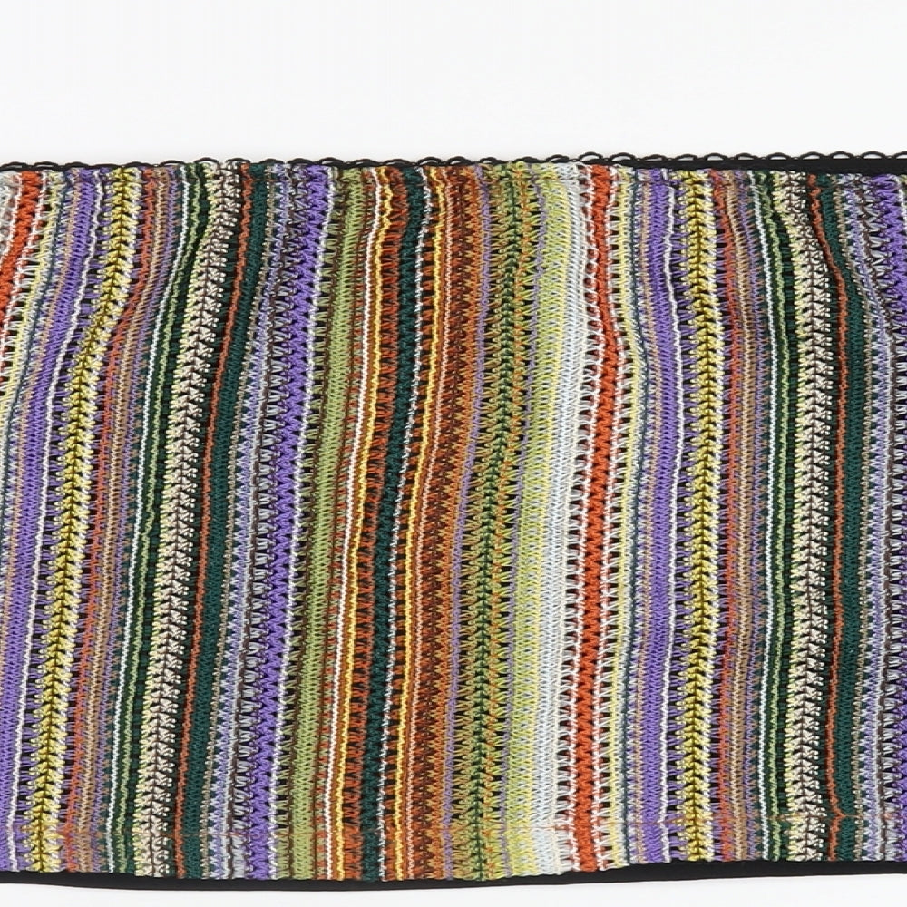 Urban Outfitters Womens Multicoloured Striped Polyester Mini Skirt Size L