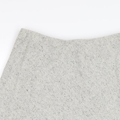 Alex & Co Womens Grey Wool A-Line Skirt Size 14