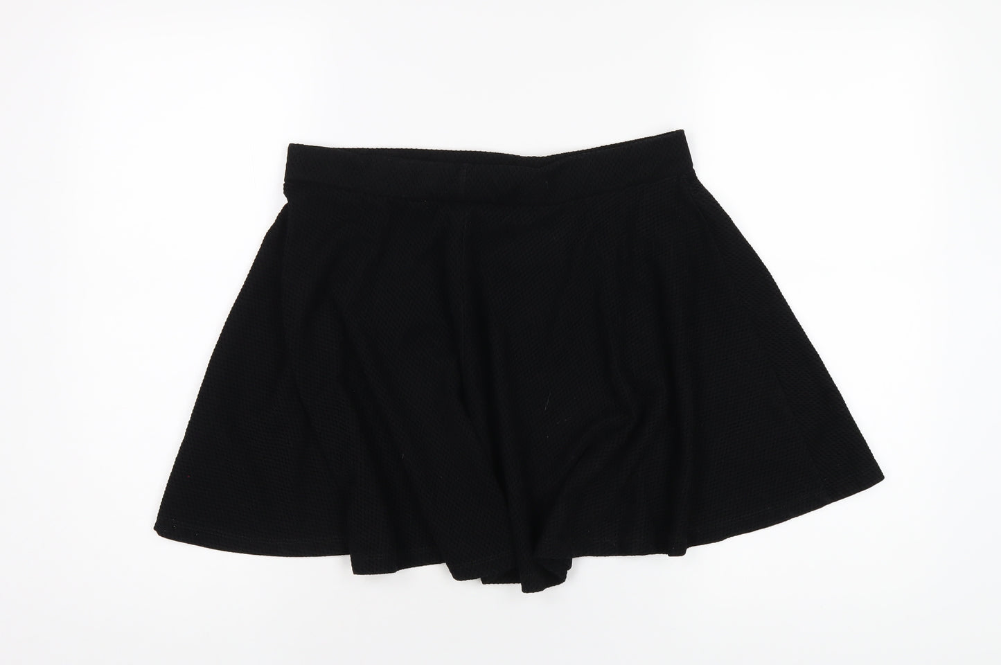 Henry Holland Womens Black Polyester A-Line Skirt Size 14
