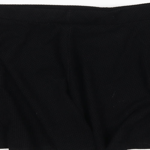 Henry Holland Womens Black Polyester A-Line Skirt Size 14