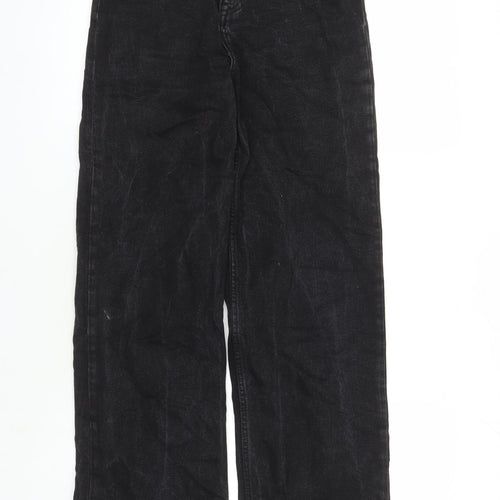 Denim & Co. Womens Black Cotton Bootcut Jeans Size 8 L30 in Regular Zip - Pockets
