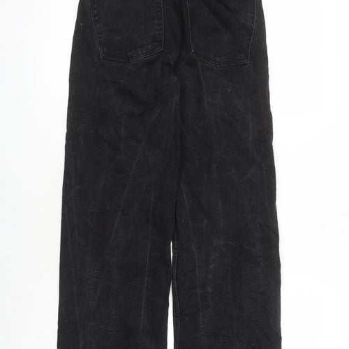 Denim & Co. Womens Black Cotton Bootcut Jeans Size 8 L30 in Regular Zip - Pockets