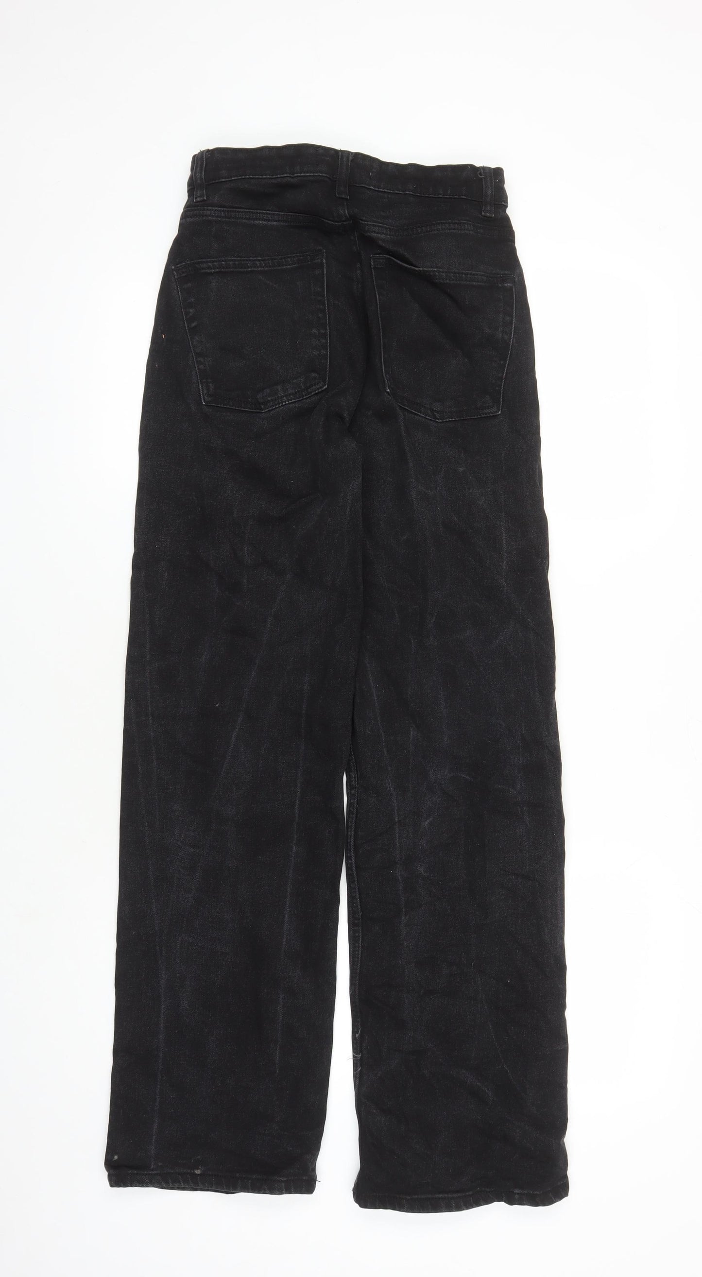 Denim & Co. Womens Black Cotton Bootcut Jeans Size 8 L30 in Regular Zip - Pockets