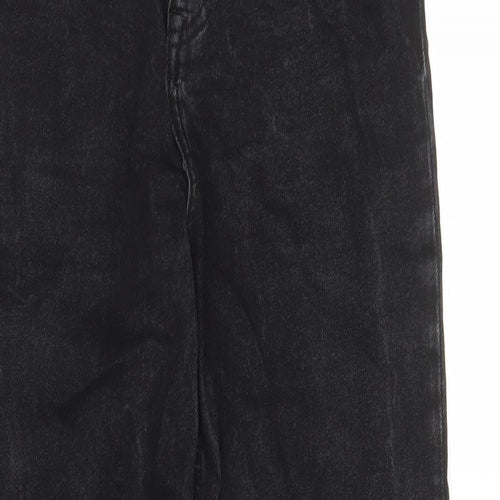 Denim & Co. Womens Black Cotton Bootcut Jeans Size 8 L30 in Regular Zip - Pockets