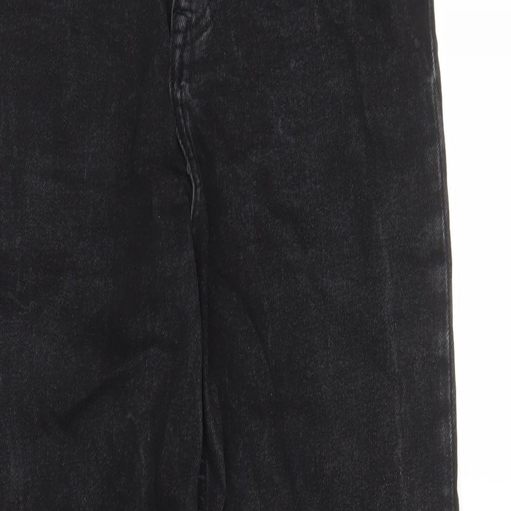 Denim & Co. Womens Black Cotton Bootcut Jeans Size 8 L30 in Regular Zip - Pockets