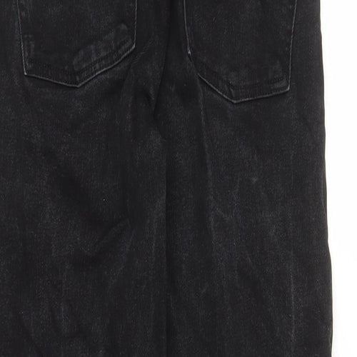 Denim & Co. Womens Black Cotton Bootcut Jeans Size 8 L30 in Regular Zip - Pockets