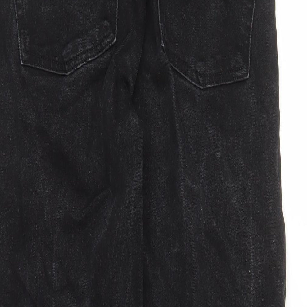 Denim & Co. Womens Black Cotton Bootcut Jeans Size 8 L30 in Regular Zip - Pockets