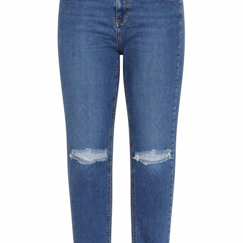 Topshop Womens Blue Cotton Skinny Jeans Size 26 in L27 in Regular Zip - Pockets