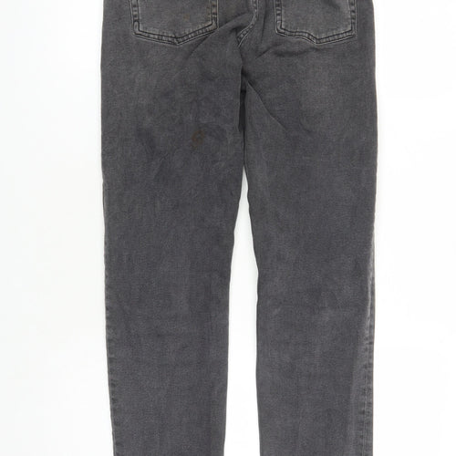 BDG Womens Grey Cotton Straight Jeans Size 28 in L27 in Regular Zip - Pockets Raw Hems