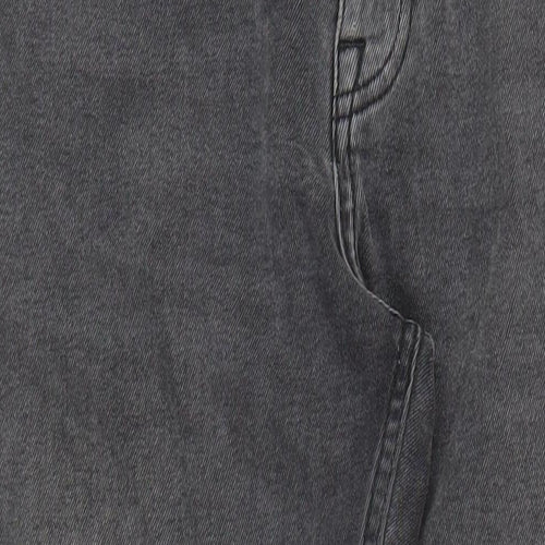 BDG Womens Grey Cotton Straight Jeans Size 28 in L27 in Regular Zip - Pockets Raw Hems