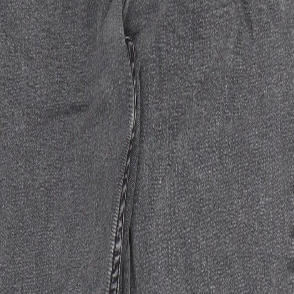 ONLY & SONS Womens Grey Cotton Skinny Jeans Size 28 in L30 in Slim Button - Pockets