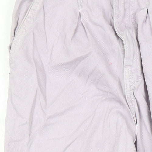 Zara Womens Purple Cotton Tapered Jeans Size 8 L24 in Regular Zip - Pockets