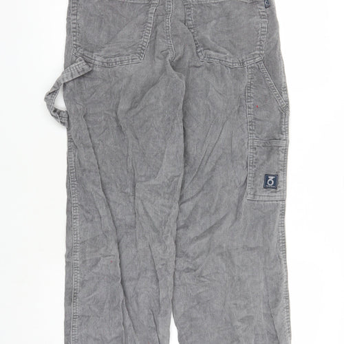 Three Sixty Mens Grey Cotton Trousers Size 30 in L27 in Regular Zip - Pockets Long Leg