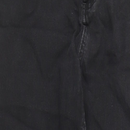 Marks and Spencer Womens Black Cotton Skinny Jeans Size 10 L27 in Regular Zip