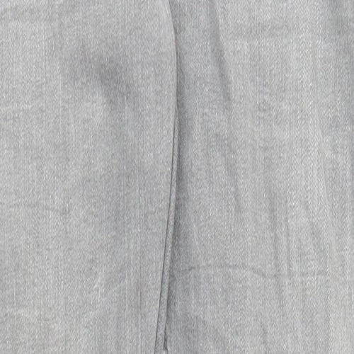 NEXT Mens Grey Cotton Skinny Jeans Size 30 in L31 in Regular Zip - Pockets