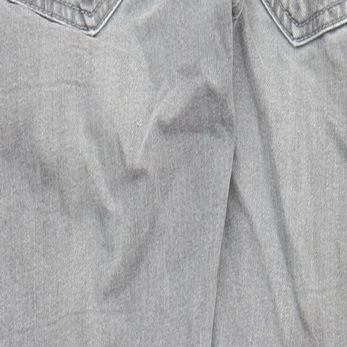 NEXT Mens Grey Cotton Skinny Jeans Size 30 in L31 in Regular Zip - Pockets
