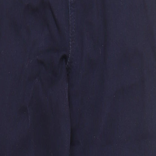 Marks and Spencer Womens Blue Cotton Skinny Jeans Size 6 L27 in Regular Zip