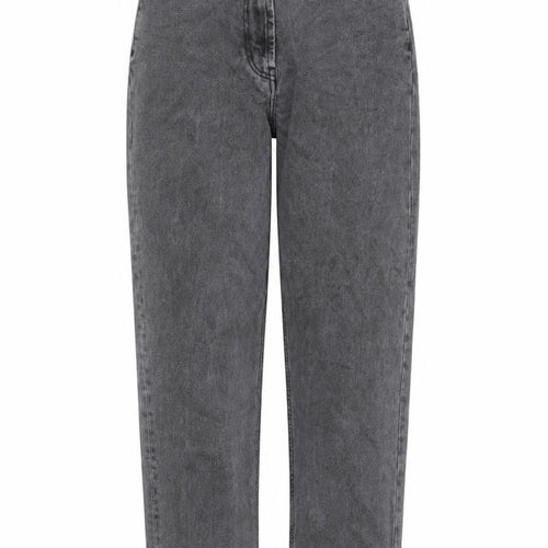 COLLUSION Womens Grey Cotton Mom Jeans Size 26 in L27 in Regular Zip - Pockets