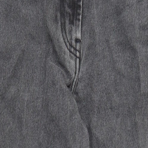COLLUSION Womens Grey Cotton Mom Jeans Size 26 in L27 in Regular Zip - Pockets