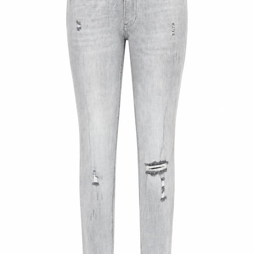 TALLY WEiJL Womens Grey Cotton Skinny Jeans Size 12 L27 in Regular Zip - Pockets