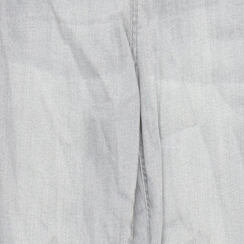 Denim & Co. Womens Grey Cotton Skinny Jeans Size 6 L27 in Regular Zip - Pockets