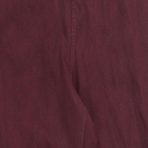 Marks and Spencer Womens Red Cotton Jegging Jeans Size 12 L27 in Regular - el