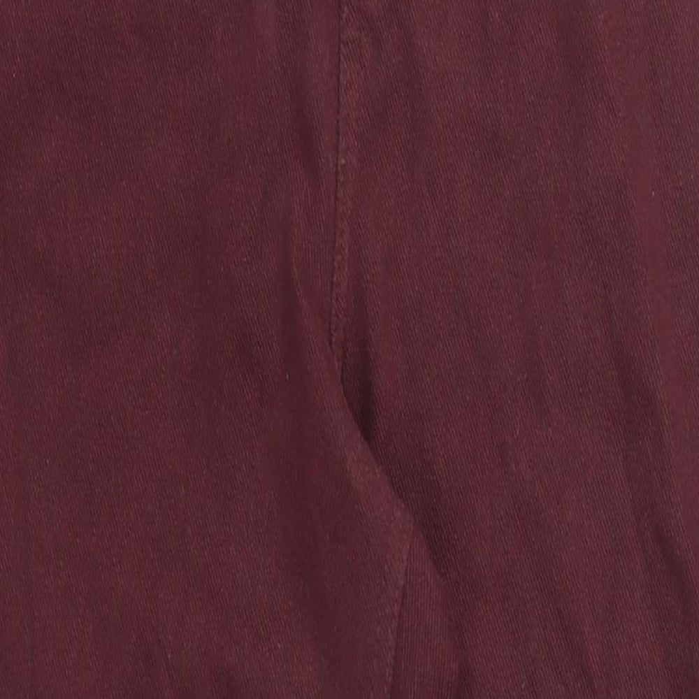 Marks and Spencer Womens Red Cotton Jegging Jeans Size 12 L27 in Regular - el