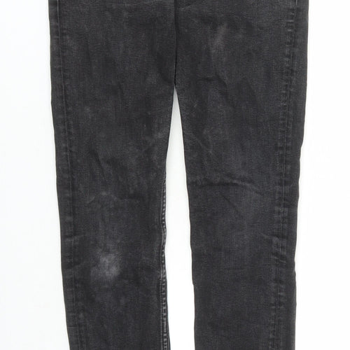 Loom Mens Beige Cotton Straight Jeans Size 28 in L29 in Slim Zip - Pockets