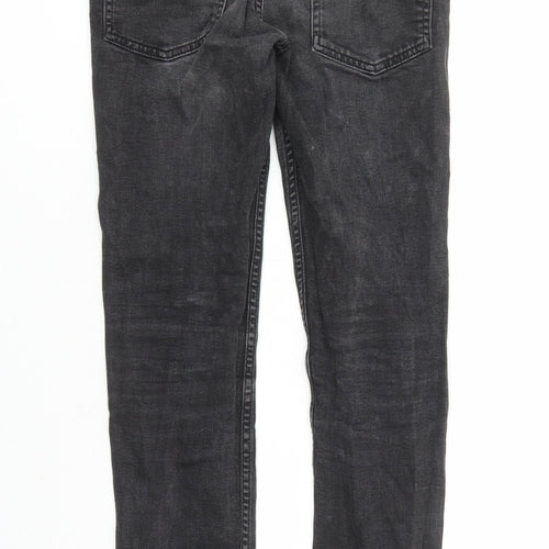 Loom Mens Beige Cotton Straight Jeans Size 28 in L29 in Slim Zip - Pockets