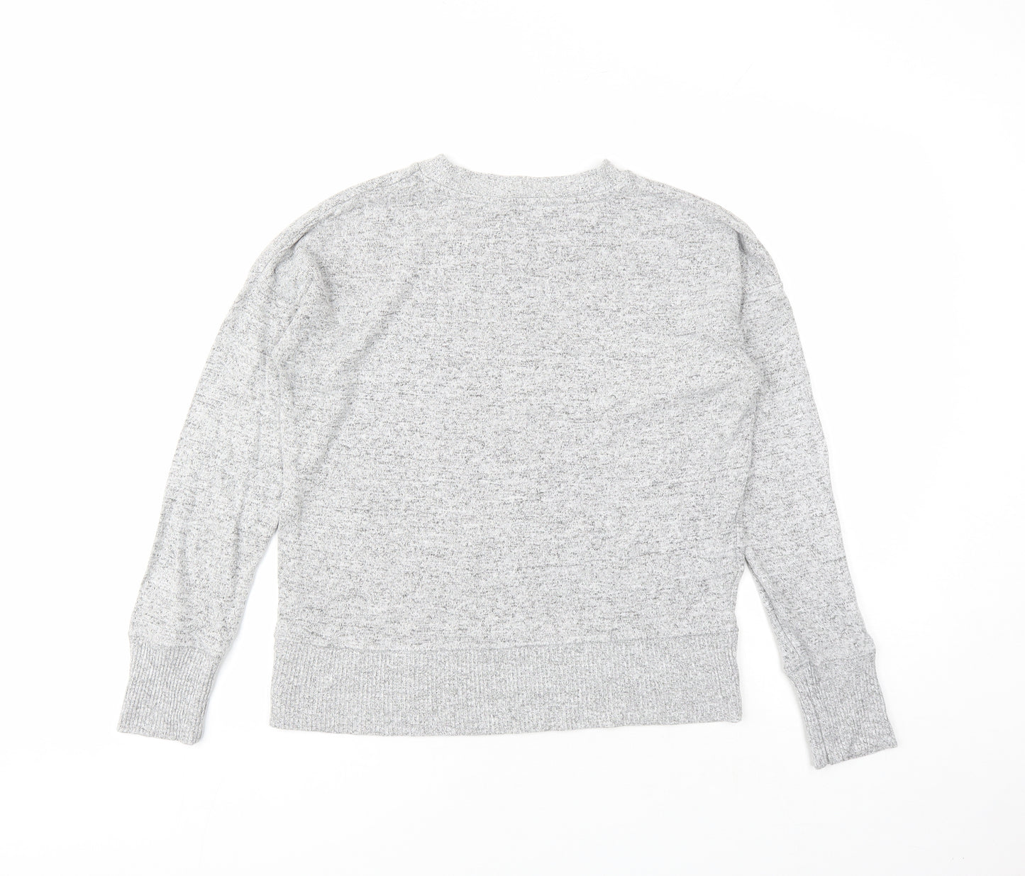 NEXT Womens Grey Round Neck Viscose Pullover Jumper Size 10