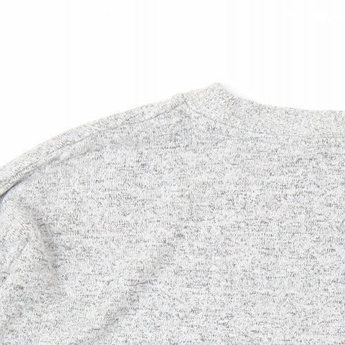 NEXT Womens Grey Round Neck Viscose Pullover Jumper Size 10