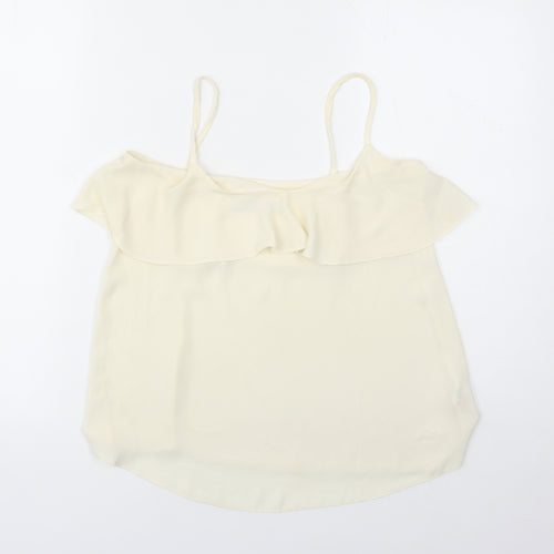 Dorothy Perkins Womens Ivory Polyester Camisole Tank Size 6 V-Neck