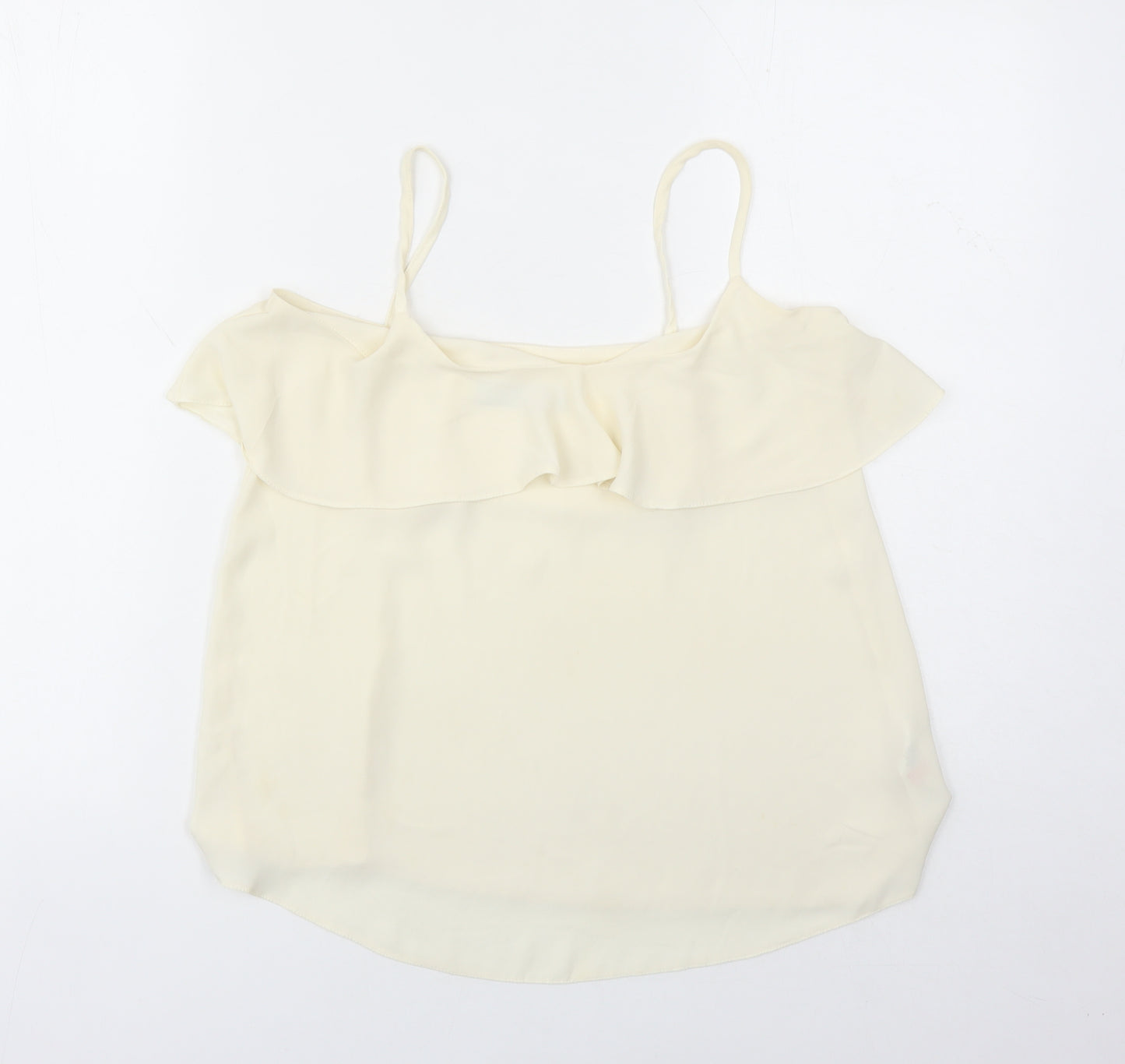 Dorothy Perkins Womens Ivory Polyester Camisole Tank Size 6 V-Neck