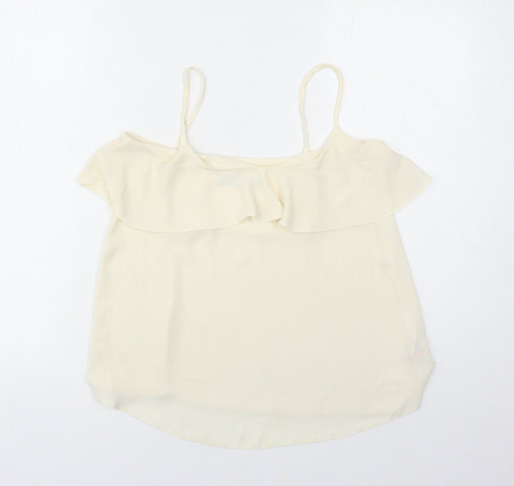 Dorothy Perkins Womens Ivory Polyester Camisole Tank Size 6 V-Neck