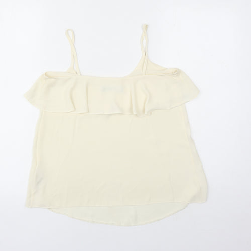Dorothy Perkins Womens Ivory Polyester Camisole Tank Size 6 V-Neck
