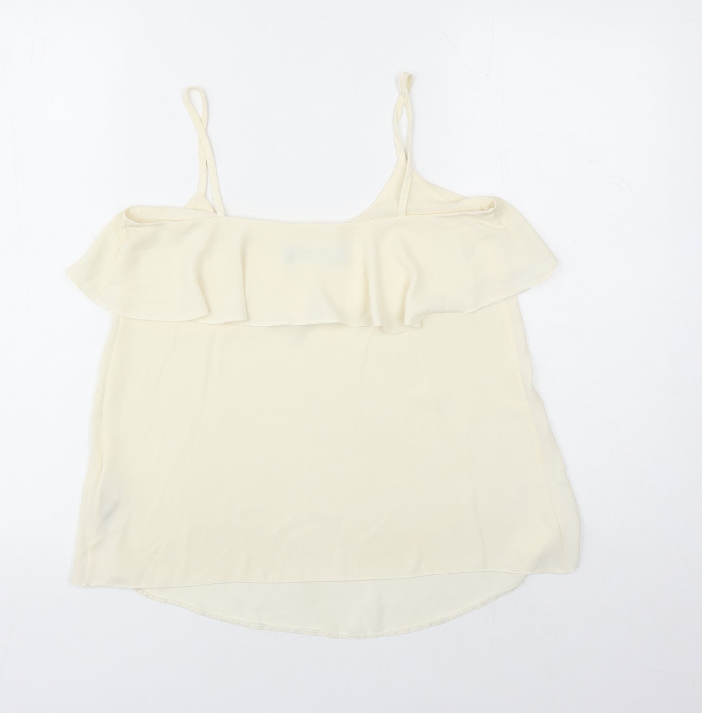 Dorothy Perkins Womens Ivory Polyester Camisole Tank Size 6 V-Neck