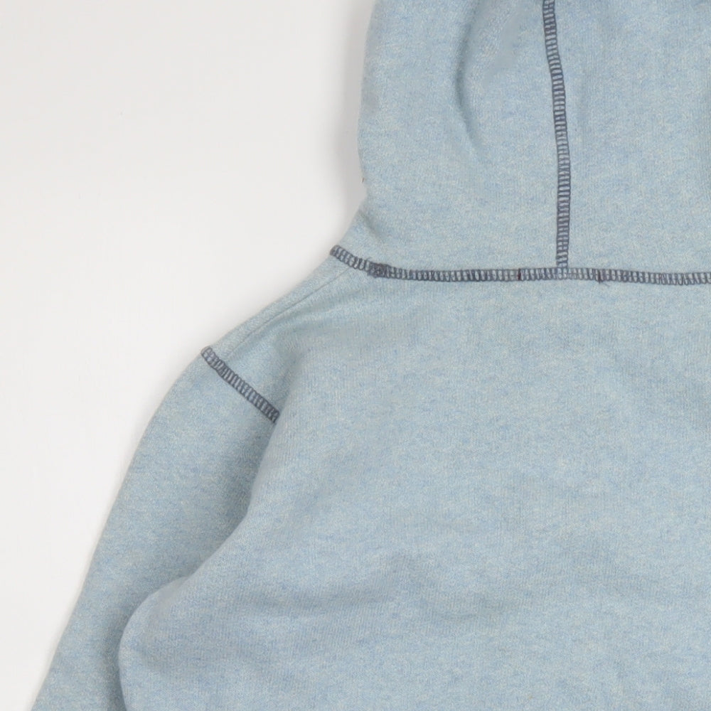 H&M Womens Blue Round Neck Wool Pullover Jumper Size M