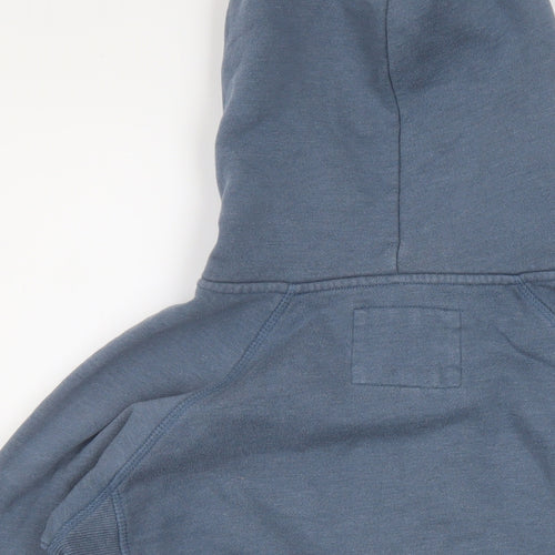 Animal Womens Blue Cotton Full Zip Hoodie Size 12 Zip