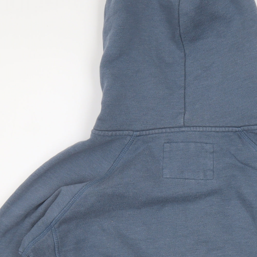 Animal Womens Blue Cotton Full Zip Hoodie Size 12 Zip